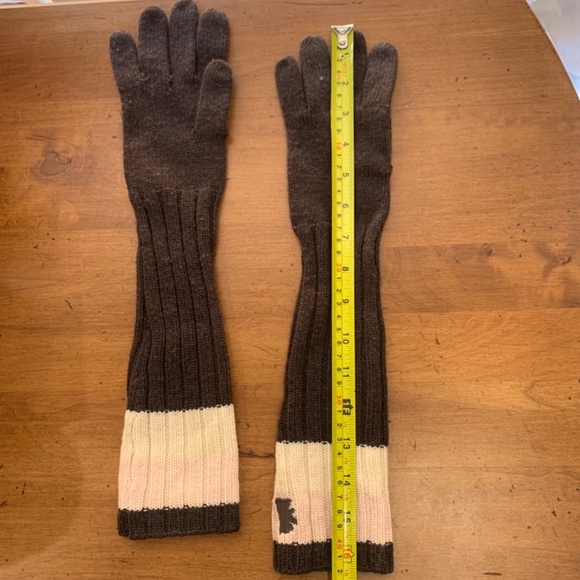 Retro Juicy Couture Pam & Gela Pink Brown Winter Gloves with Scottie Dog Logo
